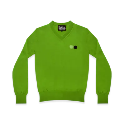 COMME des GARCONS x The Beatles V-Neck Sweater "Green"