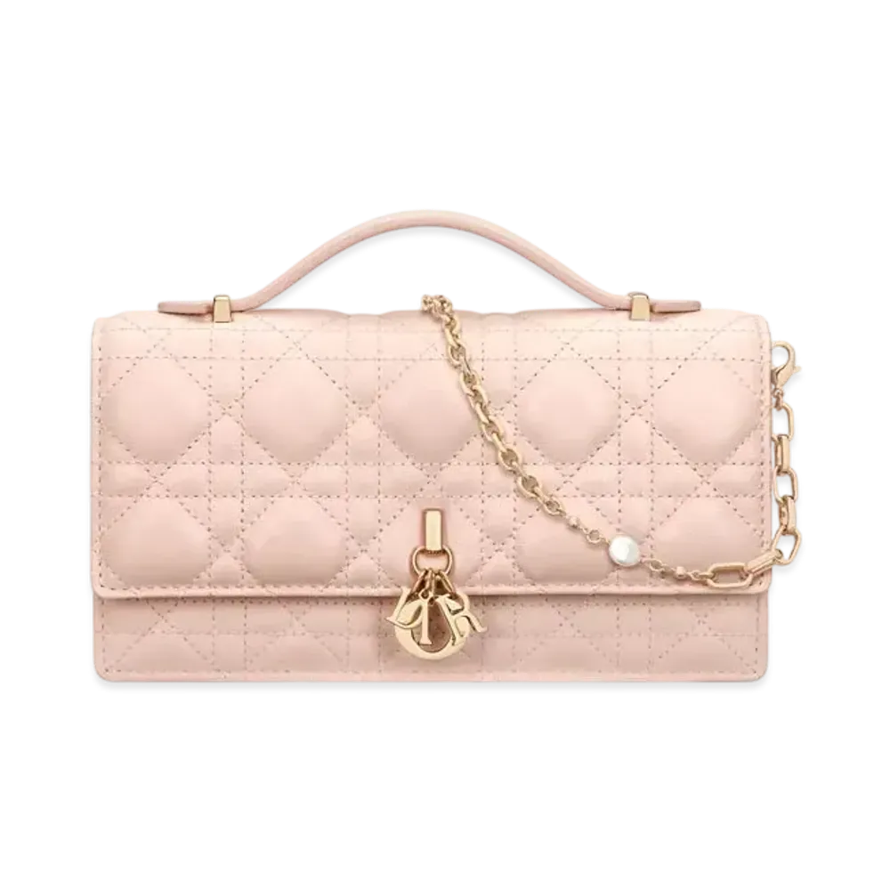 Dior My Dior Mini Bag Cannage Lambskin "Powder Pink"