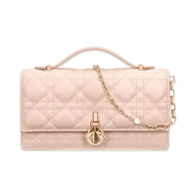 Dior My Dior Mini Bag Cannage Lambskin "Powder Pink"