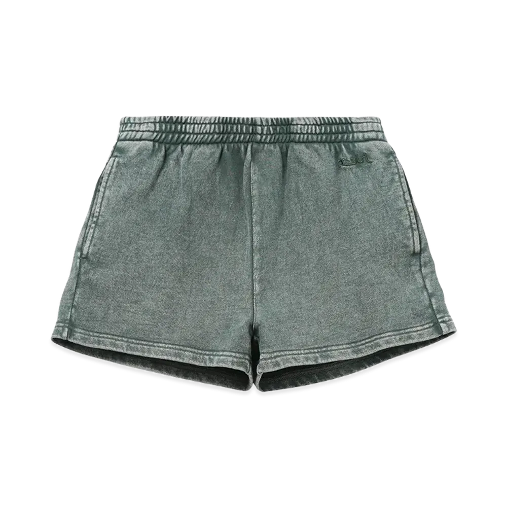 X-Girl Women's Faded Sweat Short Pants "Olive"