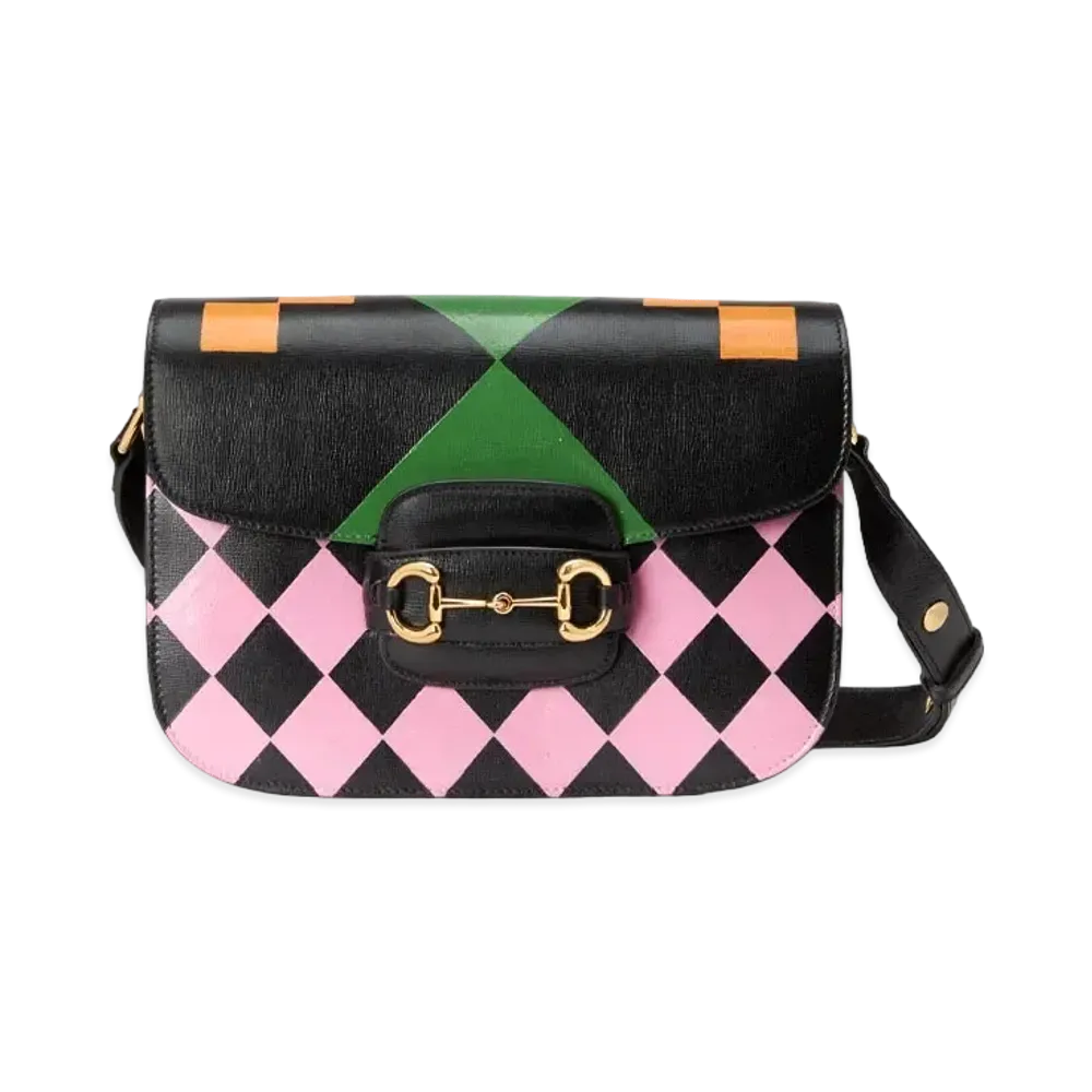 GUCCI Horsebit 1955 Shoulder Bag "Black"