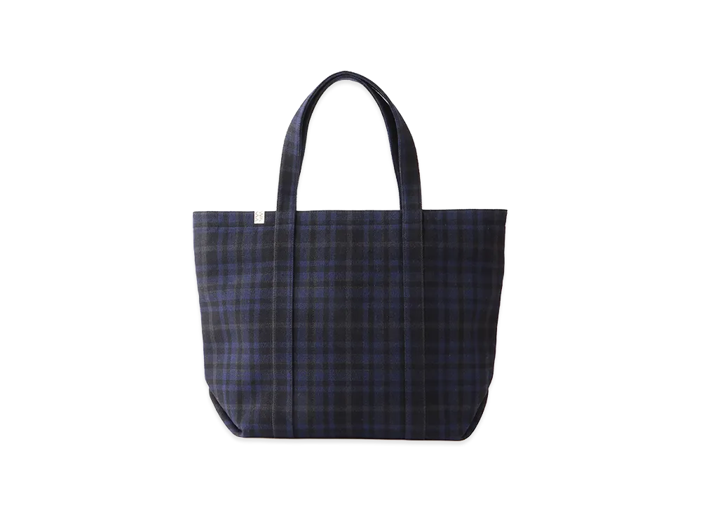 visvim Ut.Tote (M) Buffalo Check "Navy"