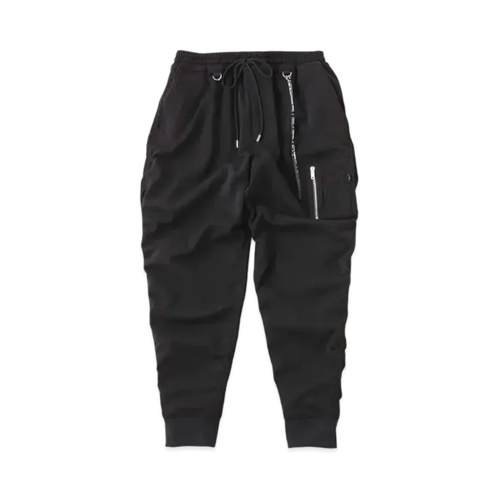 mastermind WORLD Ribbed Puckering Pants "Black"