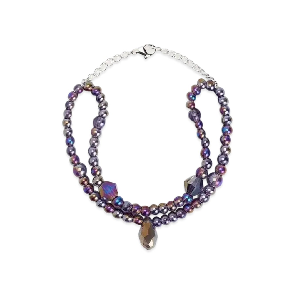 CHARLES & KEITH Luxem Multi-Beaded Bracelet "Silver"