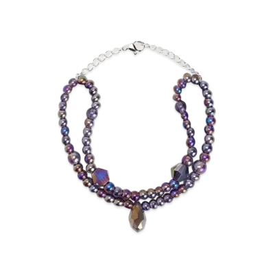 CHARLES & KEITH Luxem Multi-Beaded Bracelet "Silver"