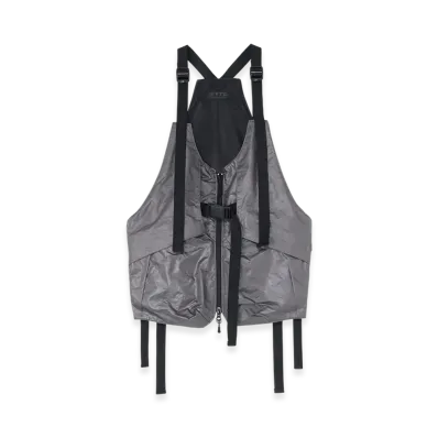 S'YTE Pe/Ny Water Repellent Taffeta Multi-Pocket Tech Vest "Black"