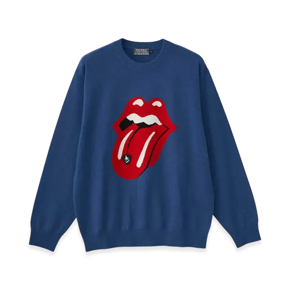 HYSTERIC GLAMOUR x THE ROLLING STONES Sweater "Navy"