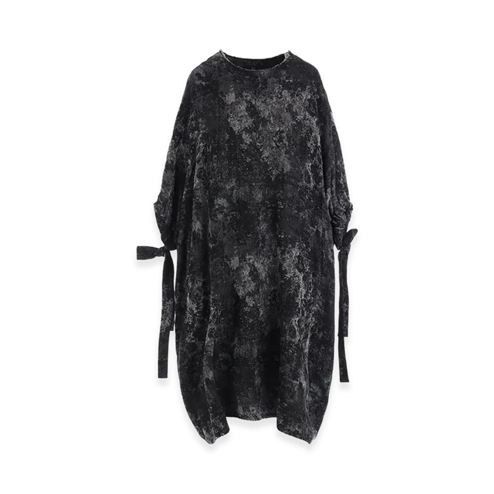 Y's Rug Pattern Jacquard Dress "Green"
