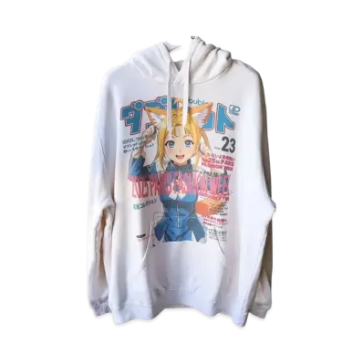 doublet Anime Print Hoodie "Fox"