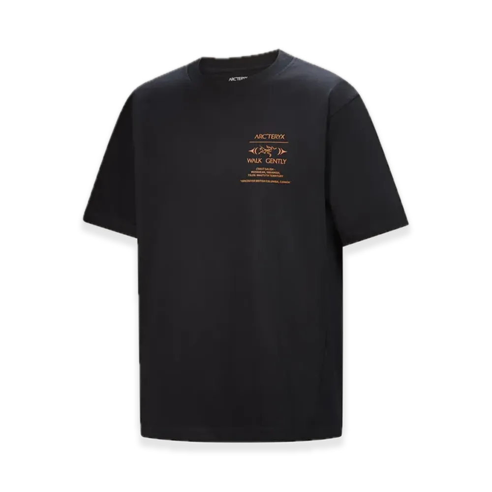 ARC'TERYX Walkgently Cotton Cedar Bark Short Sleeve Men's "Black" X000009555