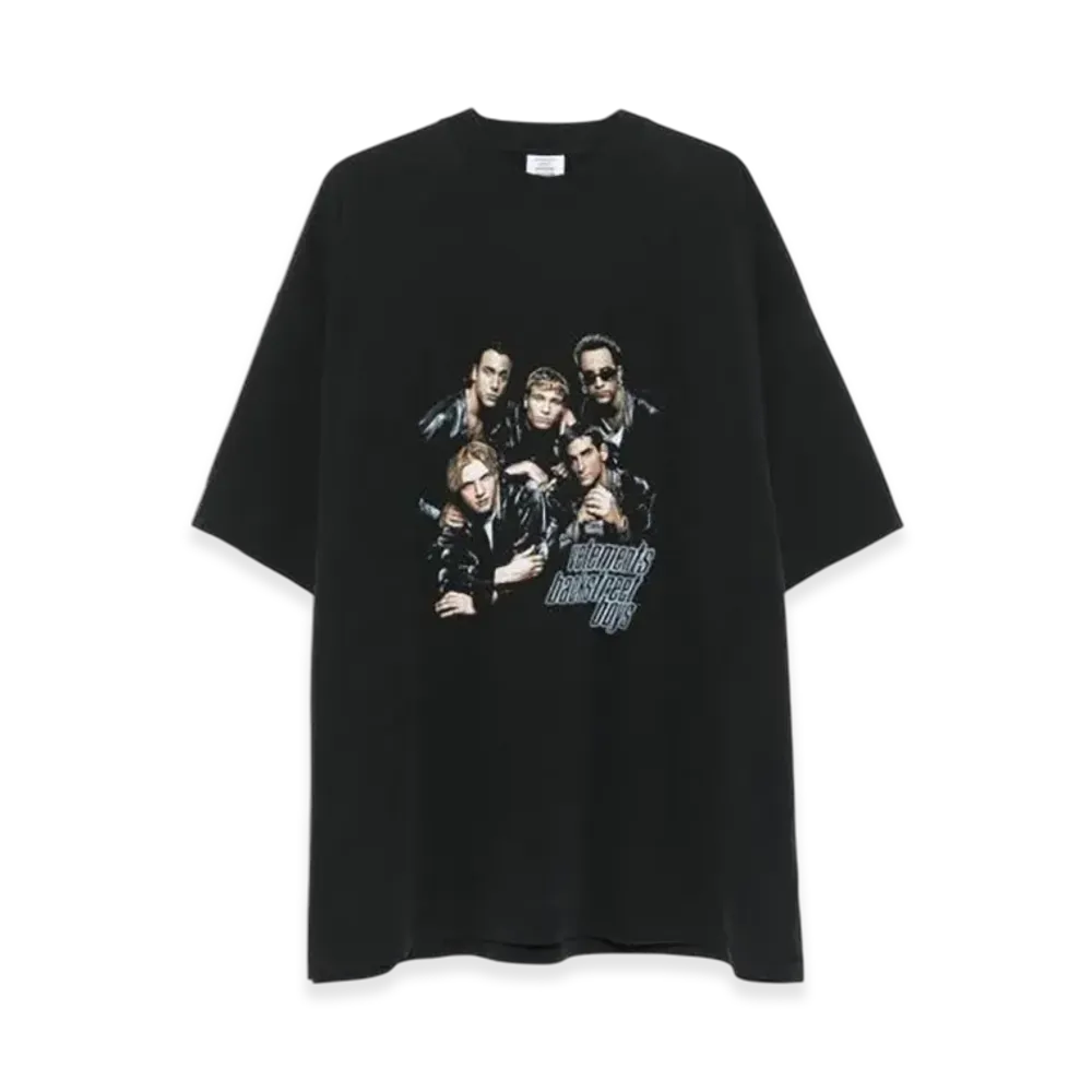 VETEMENTS Backstreet Boys Over Sized T-Shirt "Black"