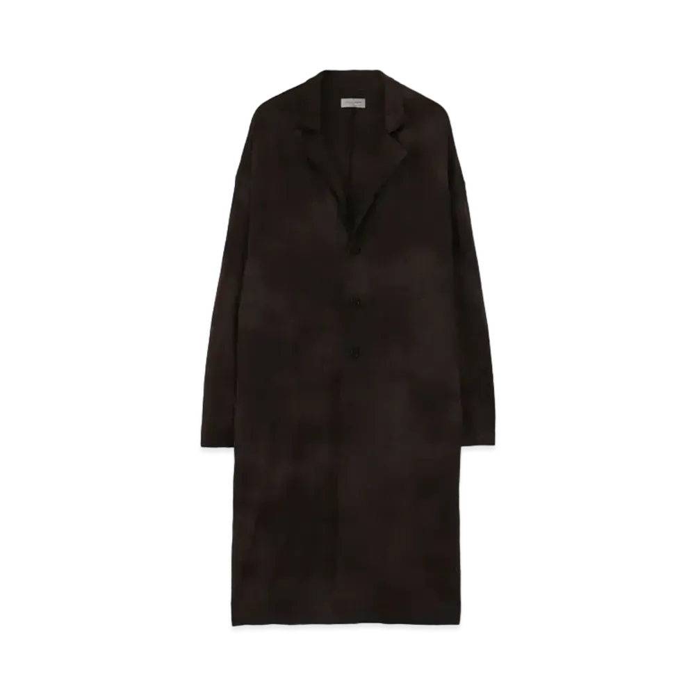Yohji Yamamoto Pour Homme CHECK JQ SPECKLED DYE BIG CARDIGAN "Beige"