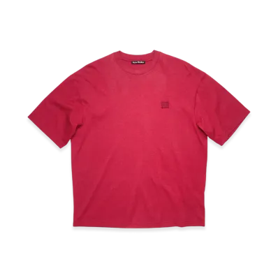 Acne Studios Relaxed Fit T-Shirt - 21SS "Deep Red"