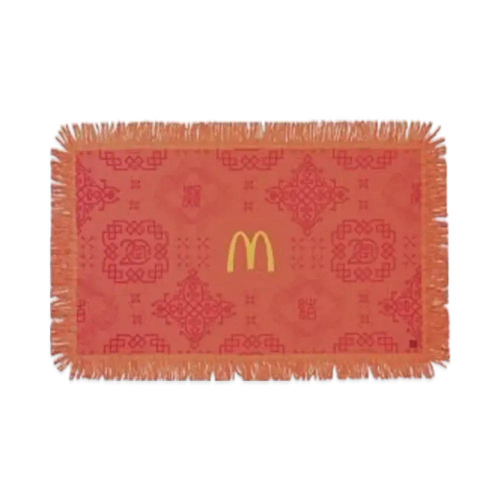 CLOT x Mcdonald's McSpicy Printed Blanket "Red"