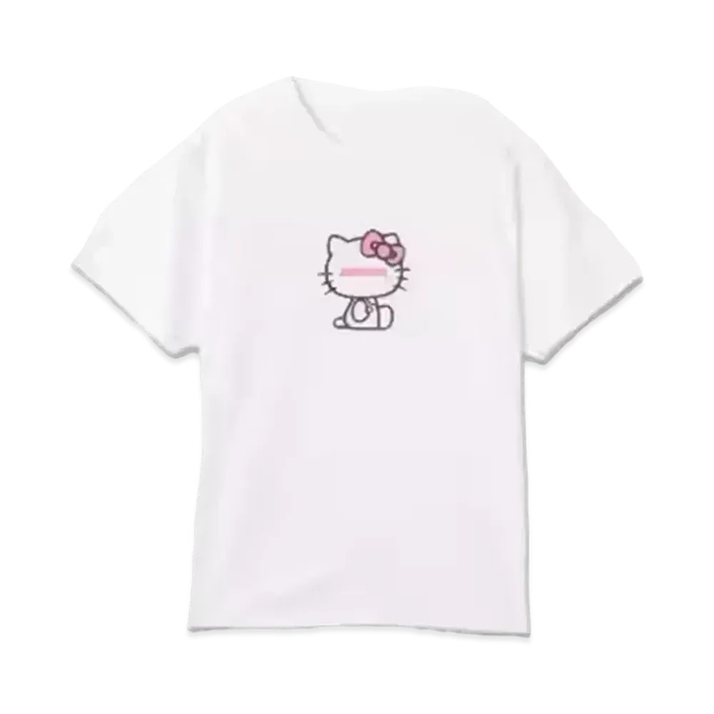 atmos pink x HELLO KITTY Foam Print T-shirt "White"