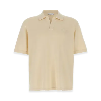 Maison Kitsune 'bold Fox Head' Polo Shirt "Beige"
