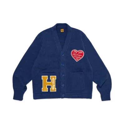 HUMAN MADE Low Gauge Knit Cardigan "Blue"