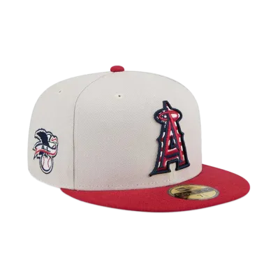 NEW ERA 59Fifty On-Field 2024 MLB 4th of July Los Angeles Angels "Stone"
