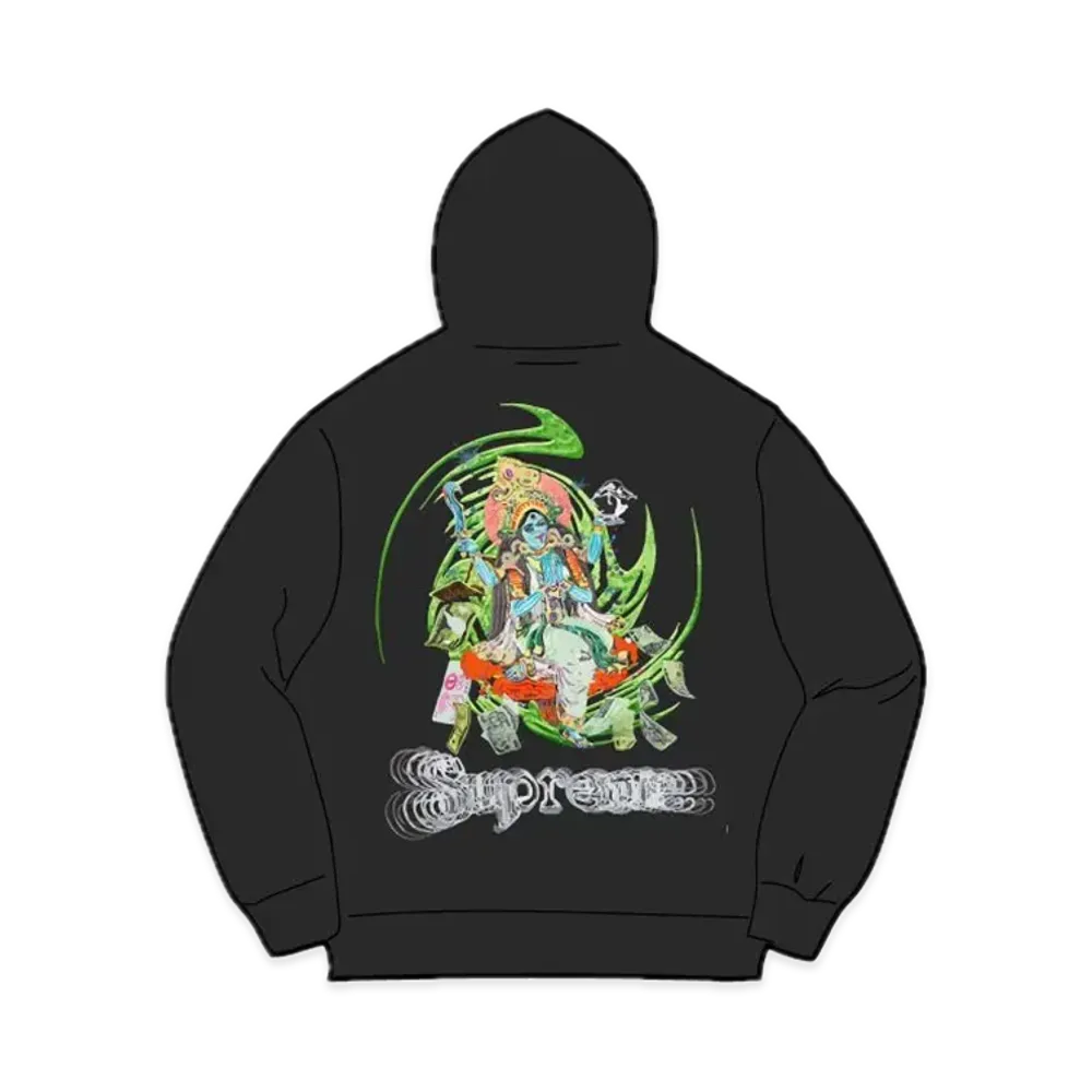 Supreme Lakshmi Zip Up Hooded Sweatshirt "Black"
