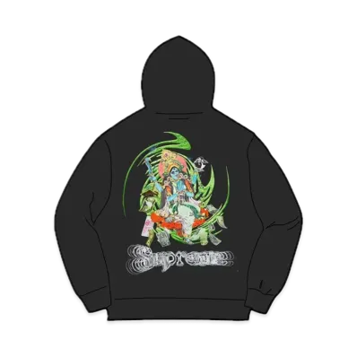 Supreme Lakshmi Zip Up Hooded Sweatshirt "Black"