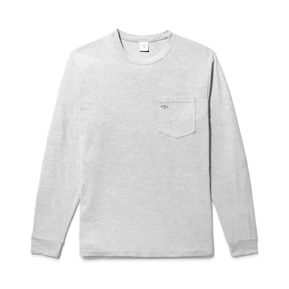 Noah Long Sleeve Pocket Tee "Grey"