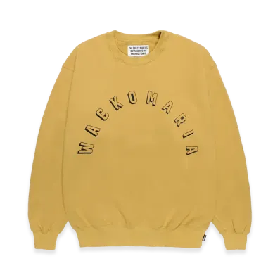 WACKO MARIA Middle Weight Sweat Shirt "Yellow"