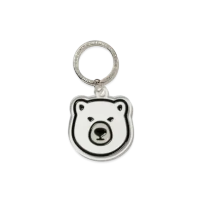 HUMAN MADE Animal Keyring Bear "White" HM27GD110