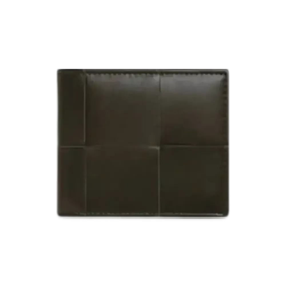 Bottega Veneta Cassette Bi-Fold Wallet "Kaki/Light Butterscotch"
