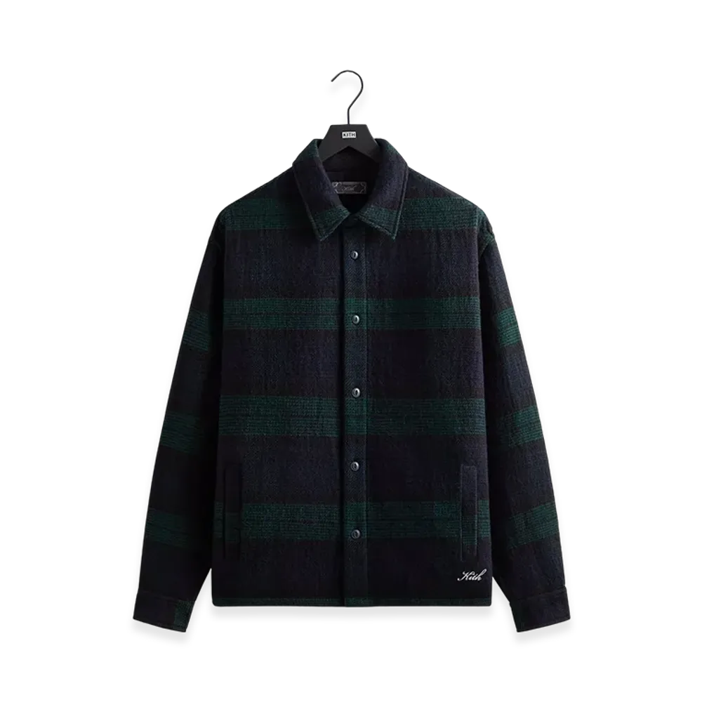 Kith Textured Plaid Isaiah Buttondown "Nocturnal"