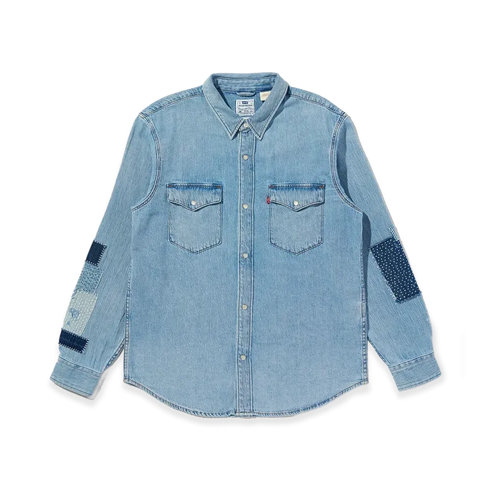 Levi's 501 Day Special Collection Relaxed Fit Western Shirt "Light Indigo"