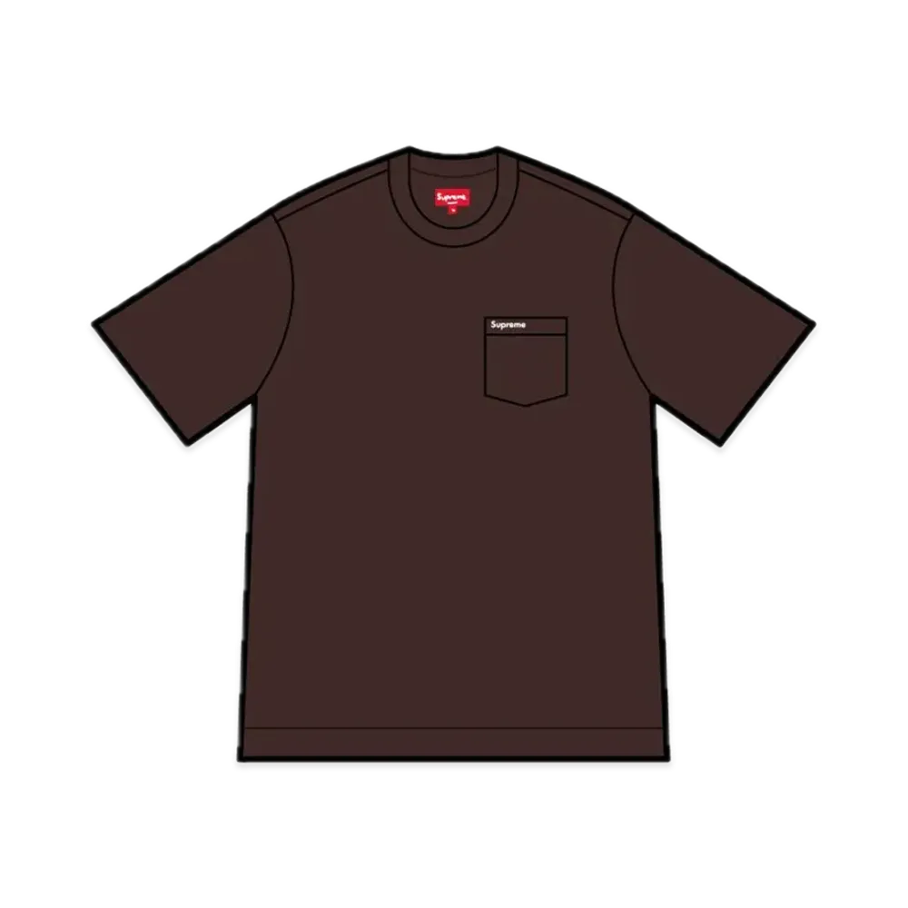 Supreme S/S Pocket Tee "Dark Brown" (22SS)