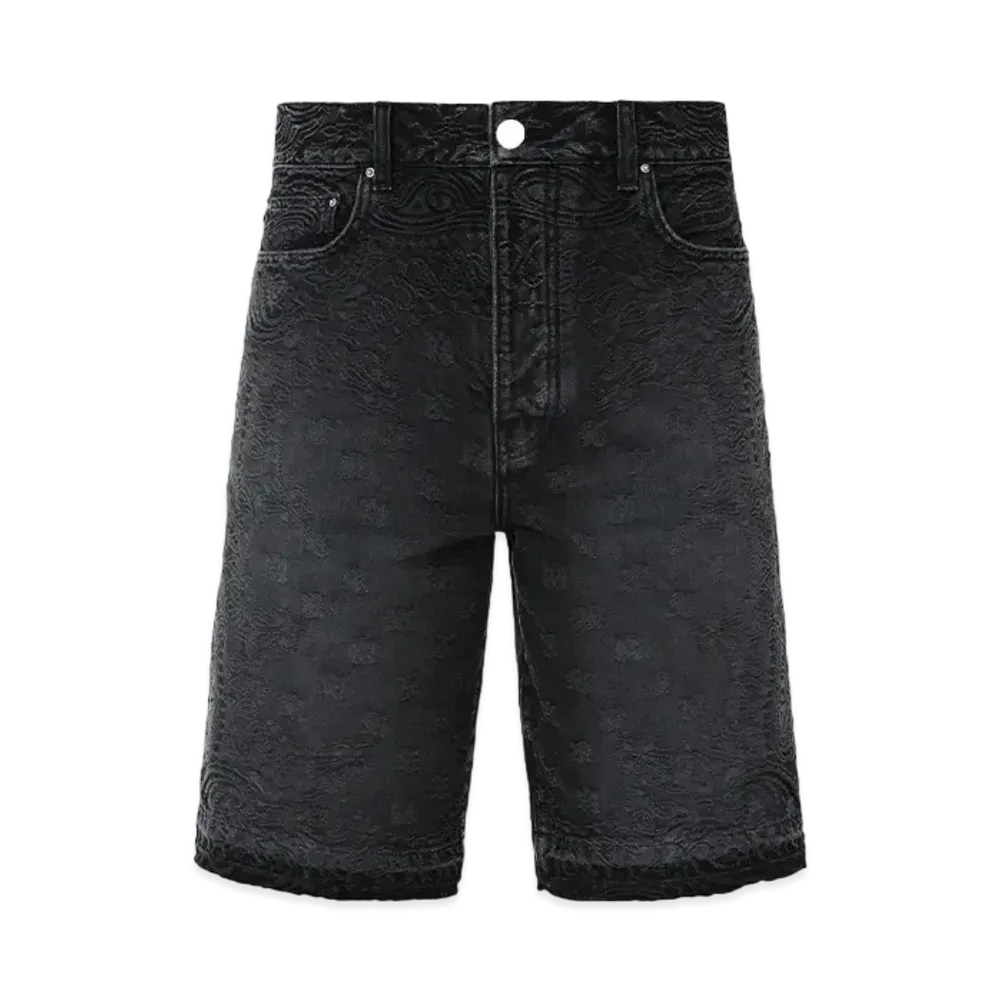 AMIRI Bandana Jacquard Skater Short "Vintage Black"