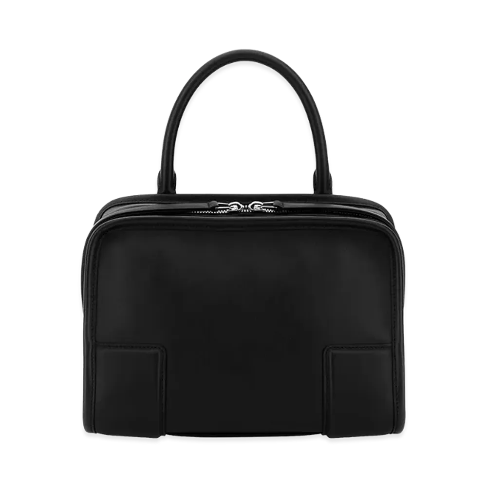 LOEWE Women's Leather Small Amazona Handbag "Dark Brown"