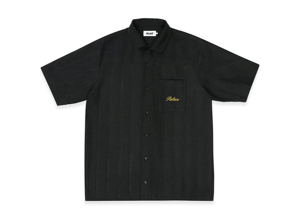 PALACE Script Texture Shirt "Black"