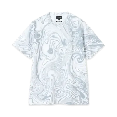 BEAMS Mesh Patterned Tee "Gray"
