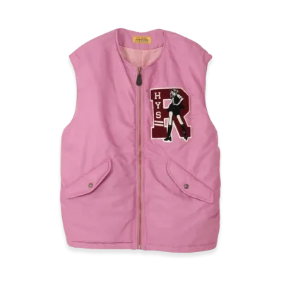 HYSTERIC GLAMOUR HYS Rock Emblem Oversize Vest "Pink"