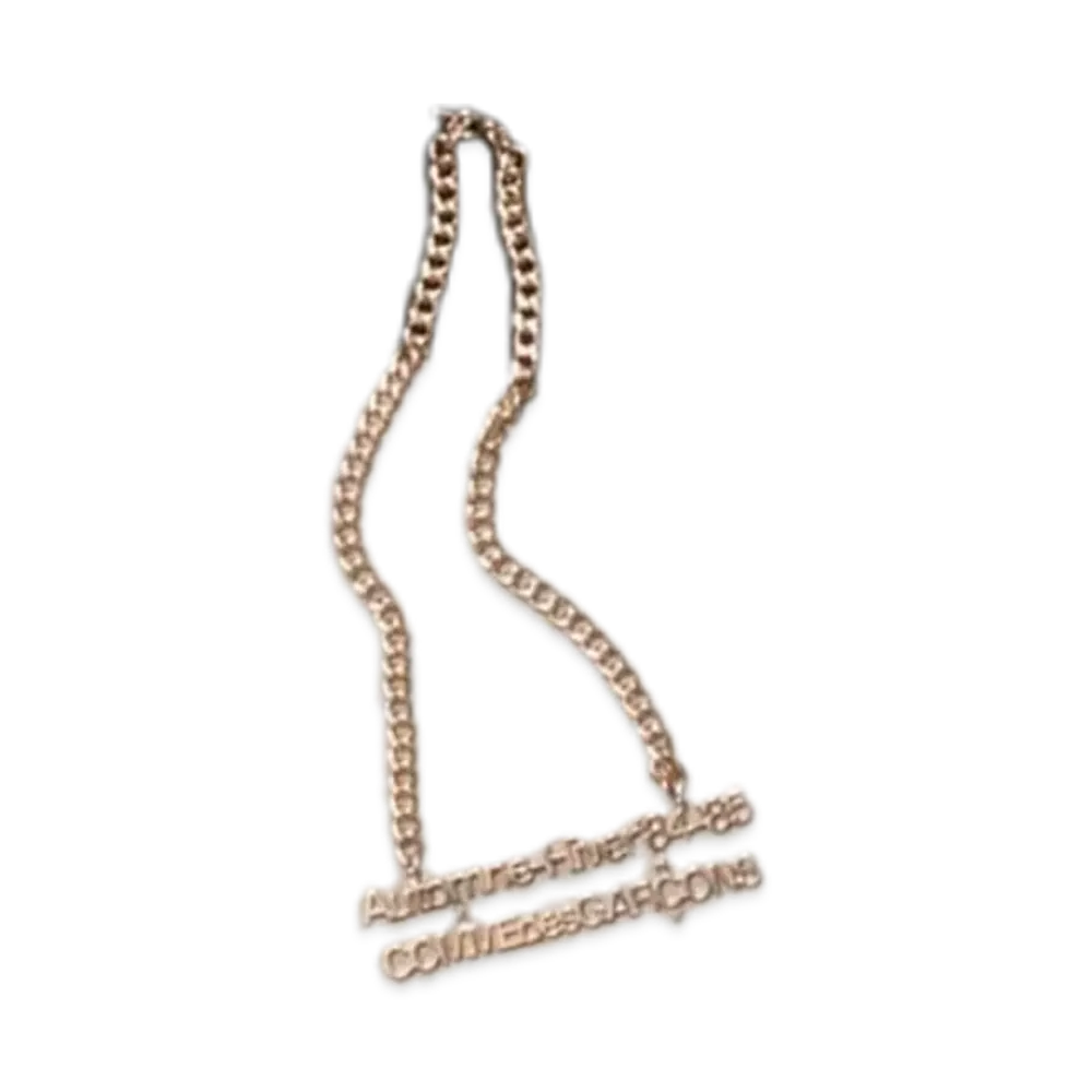 Comme des Garcons CDG Staff Logo Necklace "Gold"