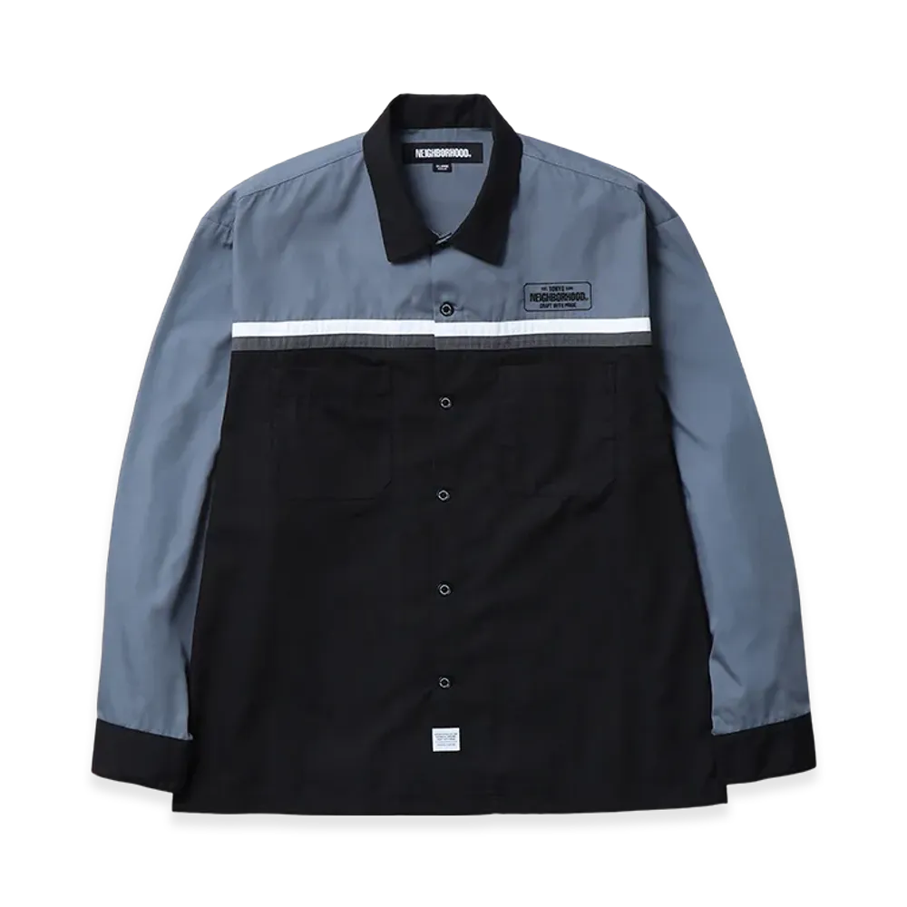 NEIGHBORHOOD Classic Work Bicolor Shirt LS "Black"