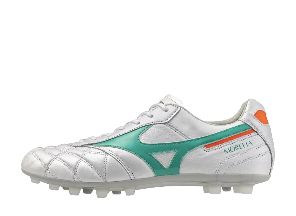 Mizuno Morelia 2 Japan AG "Super White Pearl/Green"