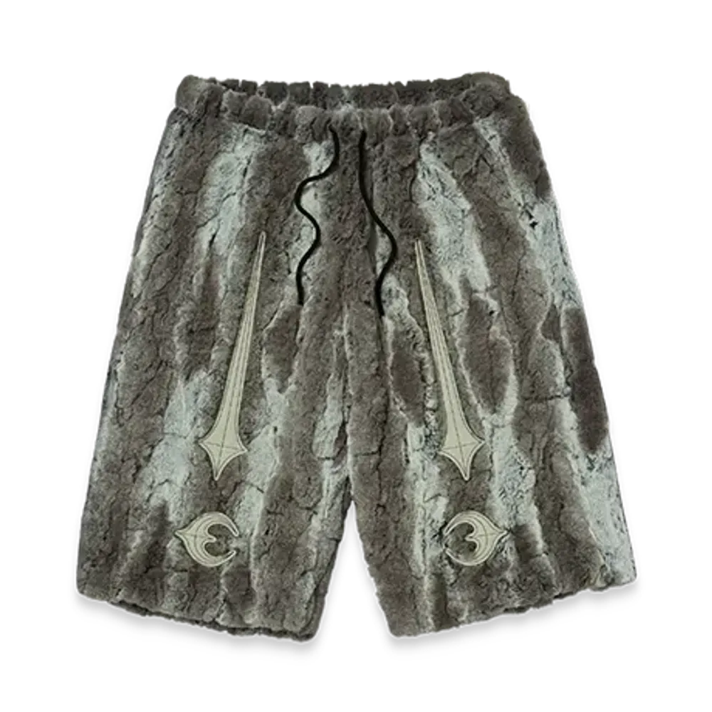 THUG CLUB TC Bone Fur Shorts "Ivory"