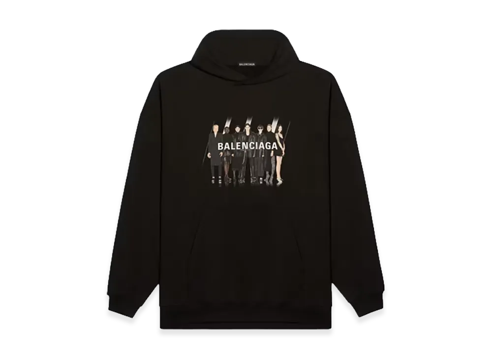 Balenciaga Artwork Real Logo Pullover Hoodie "Black"