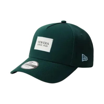 NEW ERA Youth 9Forty A-Frame Woven Patch "Dark Green"