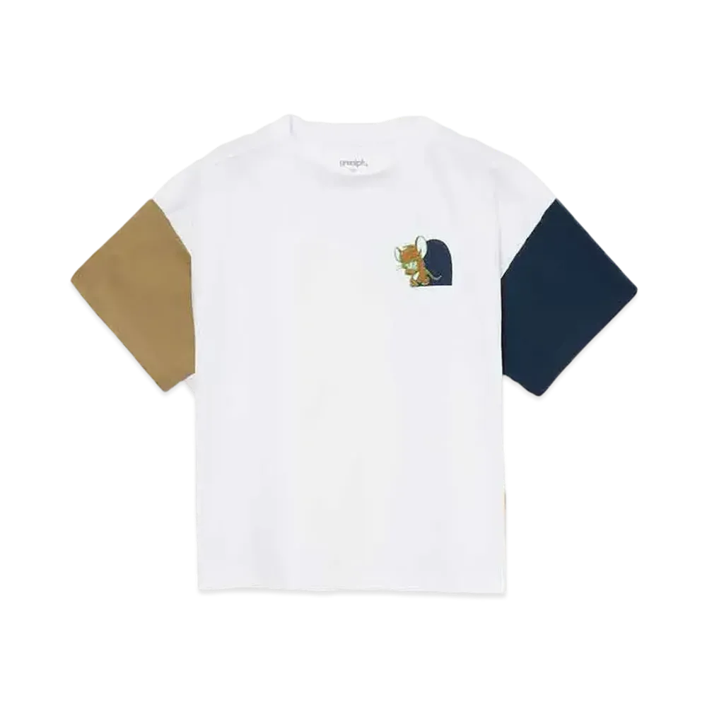 graniph x Tom and Jerry Laughing Jerry & Tom Kids Dry Big T-shirt & Dry Short Pants Set "White"