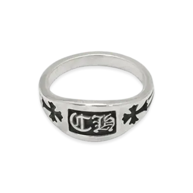 Chrome Hearts CH Crest Mini Ring "Silver"