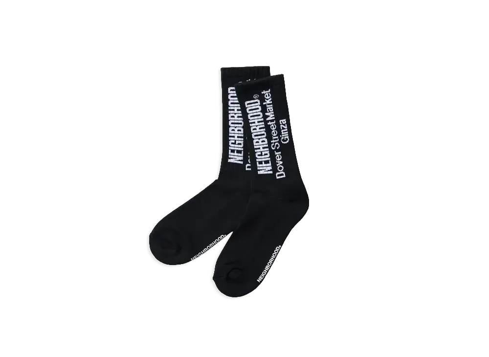 NEIGHBORHOOD x Dover Street Market Ginza Socks "Black"