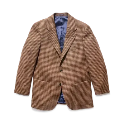 Noah Houndstooth Sack Jacket "Brown"