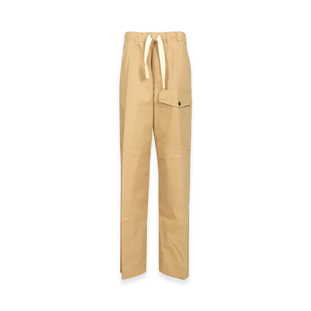 DRIES VAN NOTEN Trousers In Cotton "Beige"