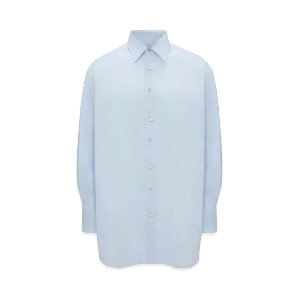 JW ANDERSON Oversized Shirt With Ceramic Buttons "Light Blue"