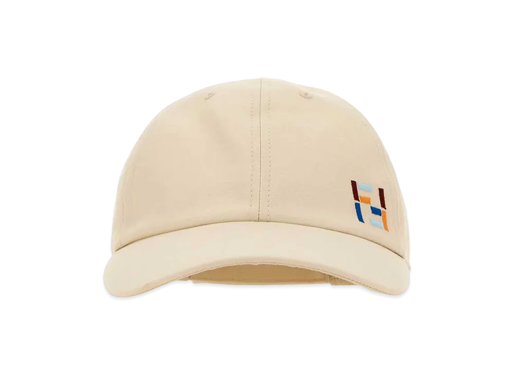 FENDI Cotton Blend Baseball Cap "White"