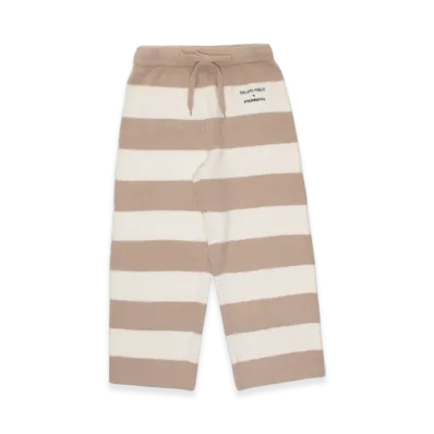 STARBUCKS x GELATO PIQUE Powder Bear Embroidery Border Long Pants "Mocha Beige"